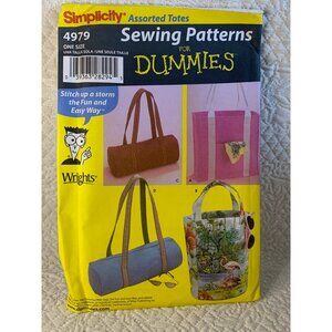 Simplicity Misses Handbag Totes Sewing Pattern 4979 - uncut 2004